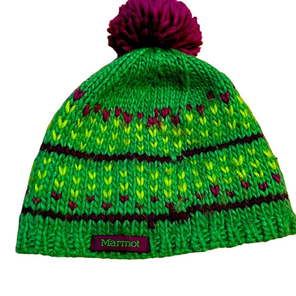 Marmot pompom beanie. - Picture 2 of 2